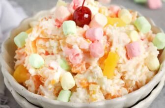 Straightforward Ambrosia Salad – Spend With ...