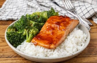 Candy & Spicy Glazed Salmon