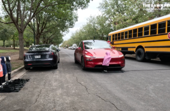 Tesla blows previous stopped college bus and hits ...